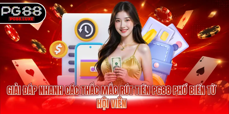 Giải đáp nhanh các thắc mắc rút tiền PG88 phổ biến từ hội viên